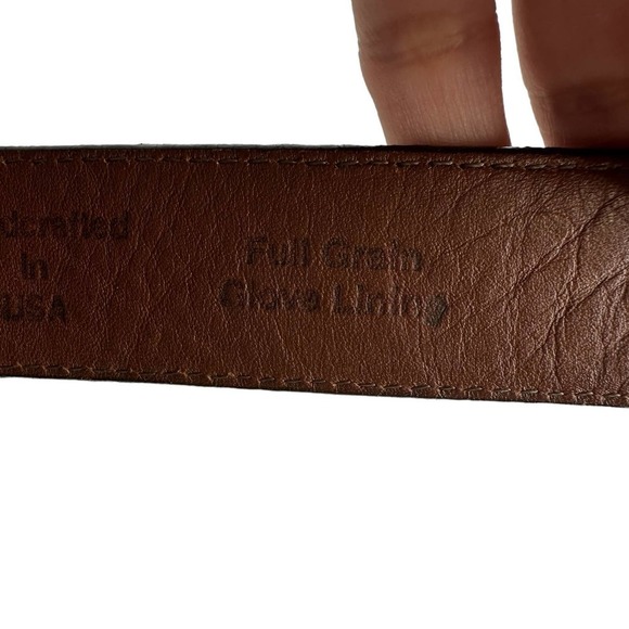 Brighton Belt Men’s‎ 34.5” Brown Leather Crafted in USA - Picture 7 of 13